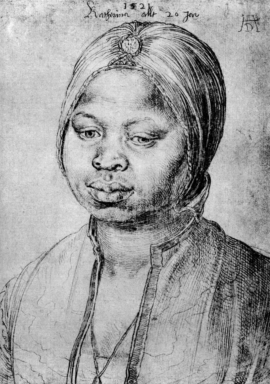 Catherine, the Mulatta of the Portuguese Bradao by Albrecht Dürer