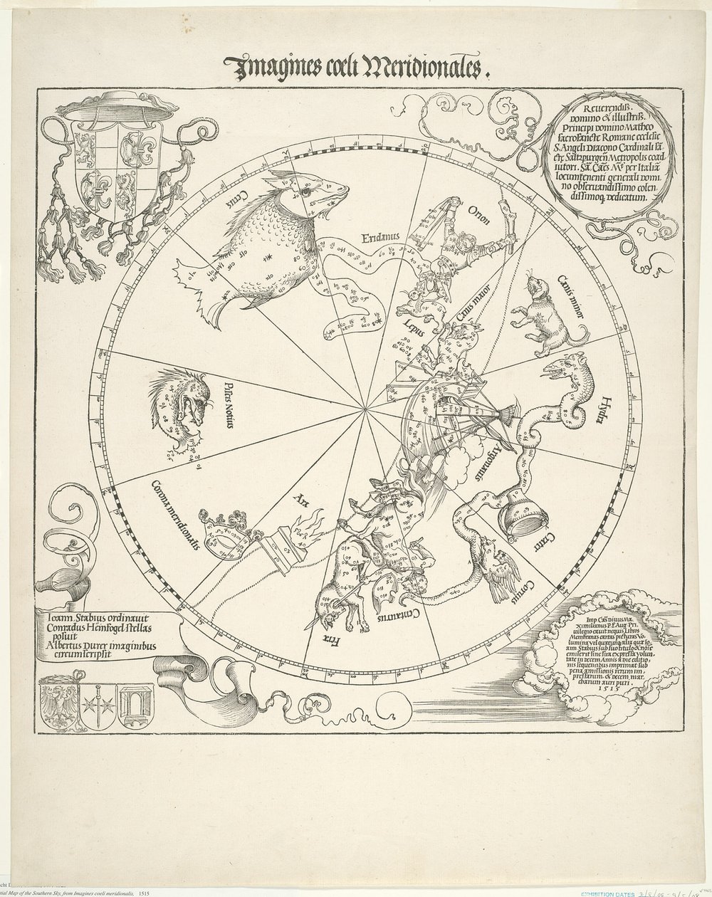Celestial Map of the Southern Sky by Albrecht Dürer