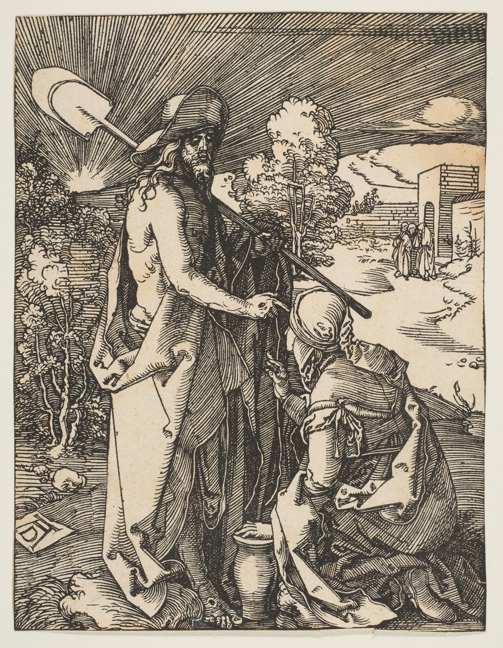 Christ Appearing to Mary Magdalen, from The Small Passion by Albrecht Dürer
