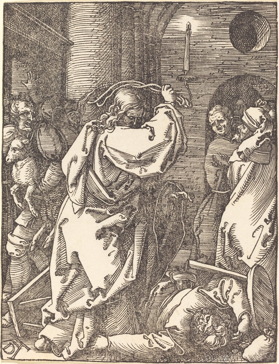 Christ Expelling the Moneylenders from the Temple by Albrecht Dürer
