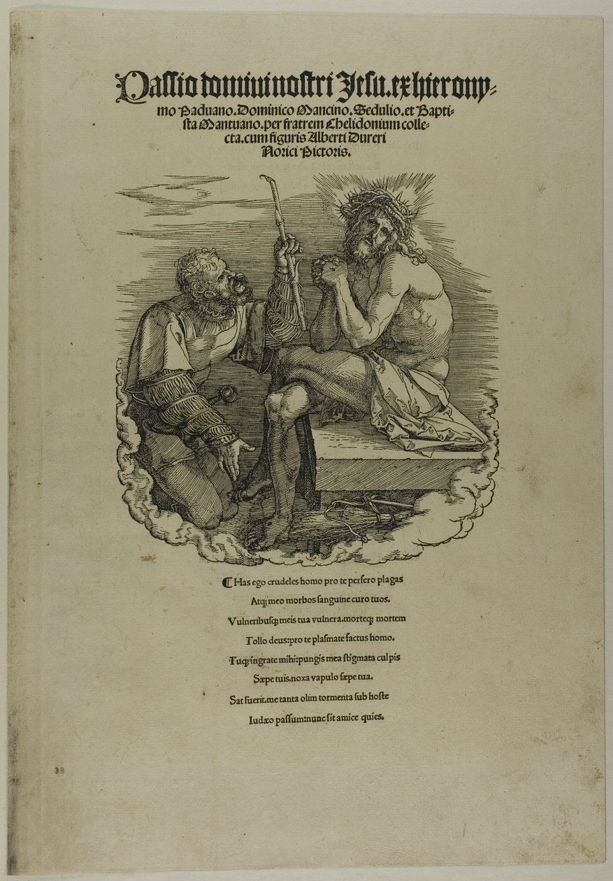Christ, Man of Sorrows, Mocked by a Soldier, from The Large Passion by Albrecht Dürer
