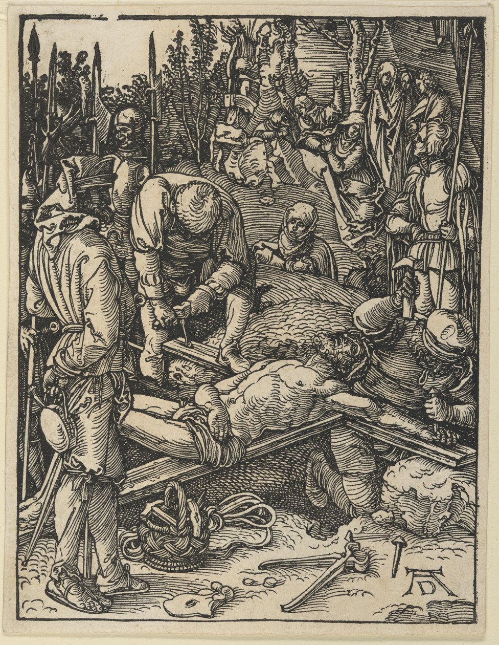 Christ Nailed to the Cross, from The Small Passion by Albrecht Dürer