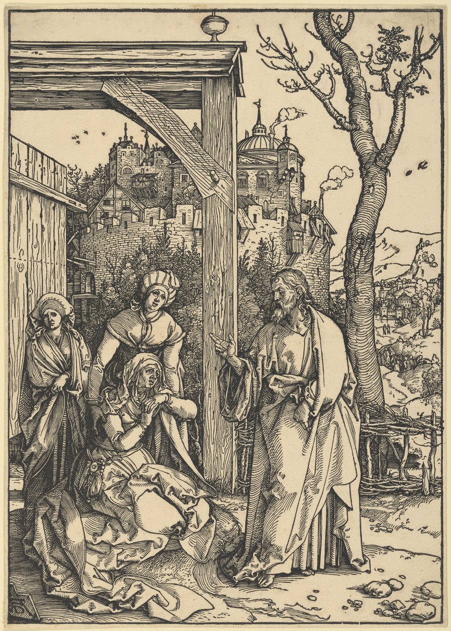 Christ Taking Leave from His Mother, from The Life of the Virgin by Albrecht Dürer
