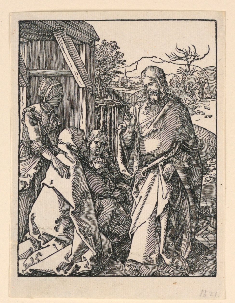 Christ Taking Leave of His Mother, from The Little Passion Series by Albrecht Dürer
