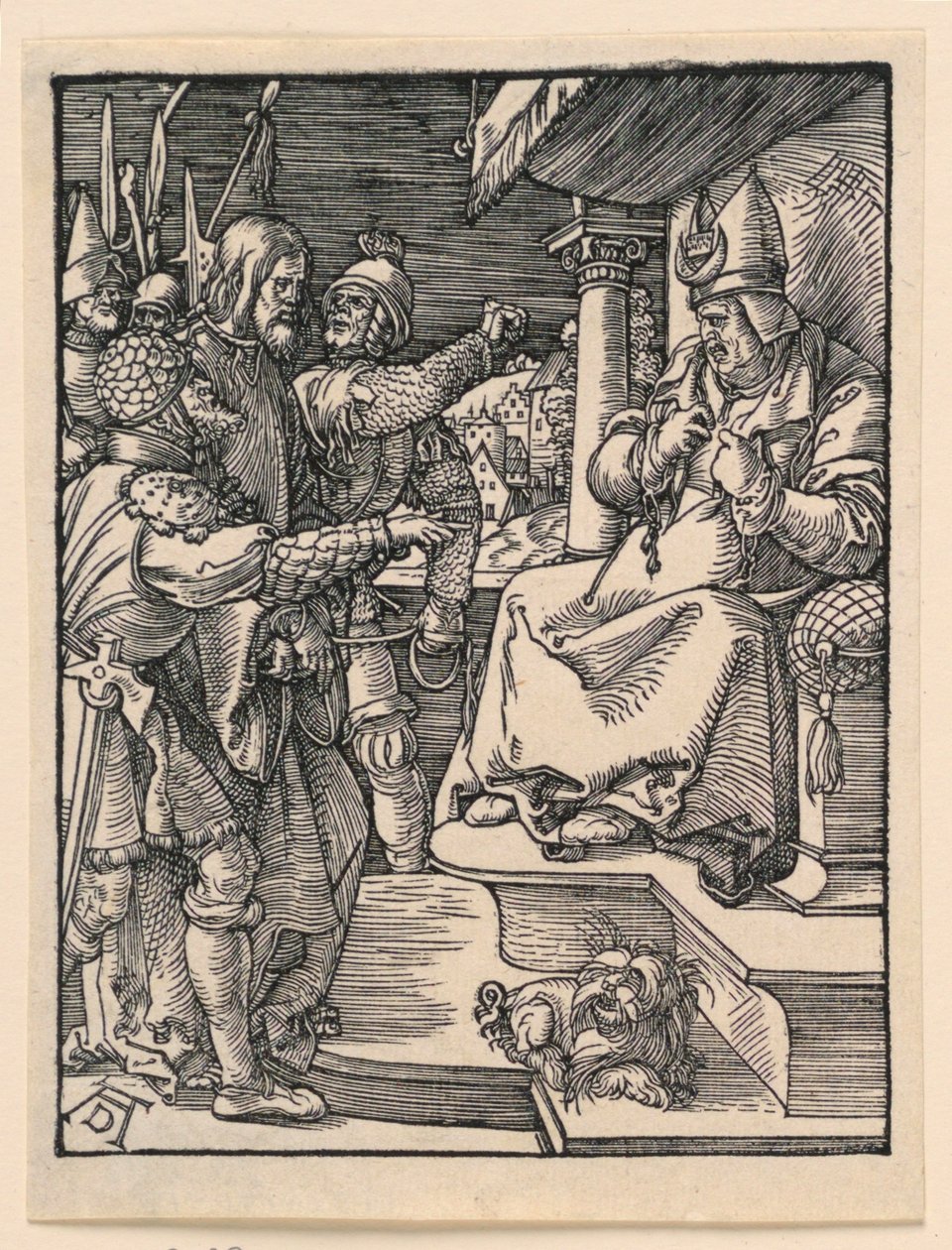 Christ Before Caiaphas, from The Little Passion Series by Albrecht Dürer