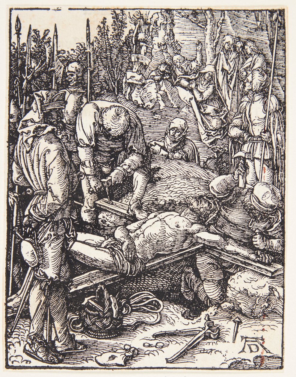 Christ Nailed to the Cross by Albrecht Dürer