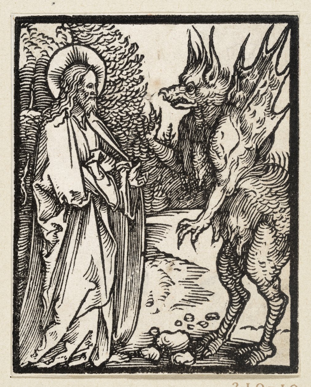 Temptation of Christ (43 Religious Themes) by Albrecht Dürer