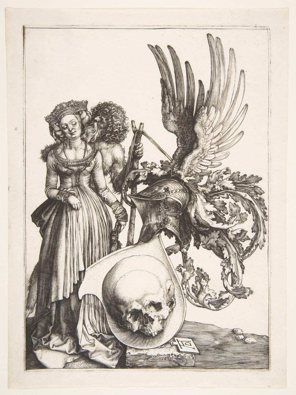 Coat of Arms with a Skull by Albrecht Dürer