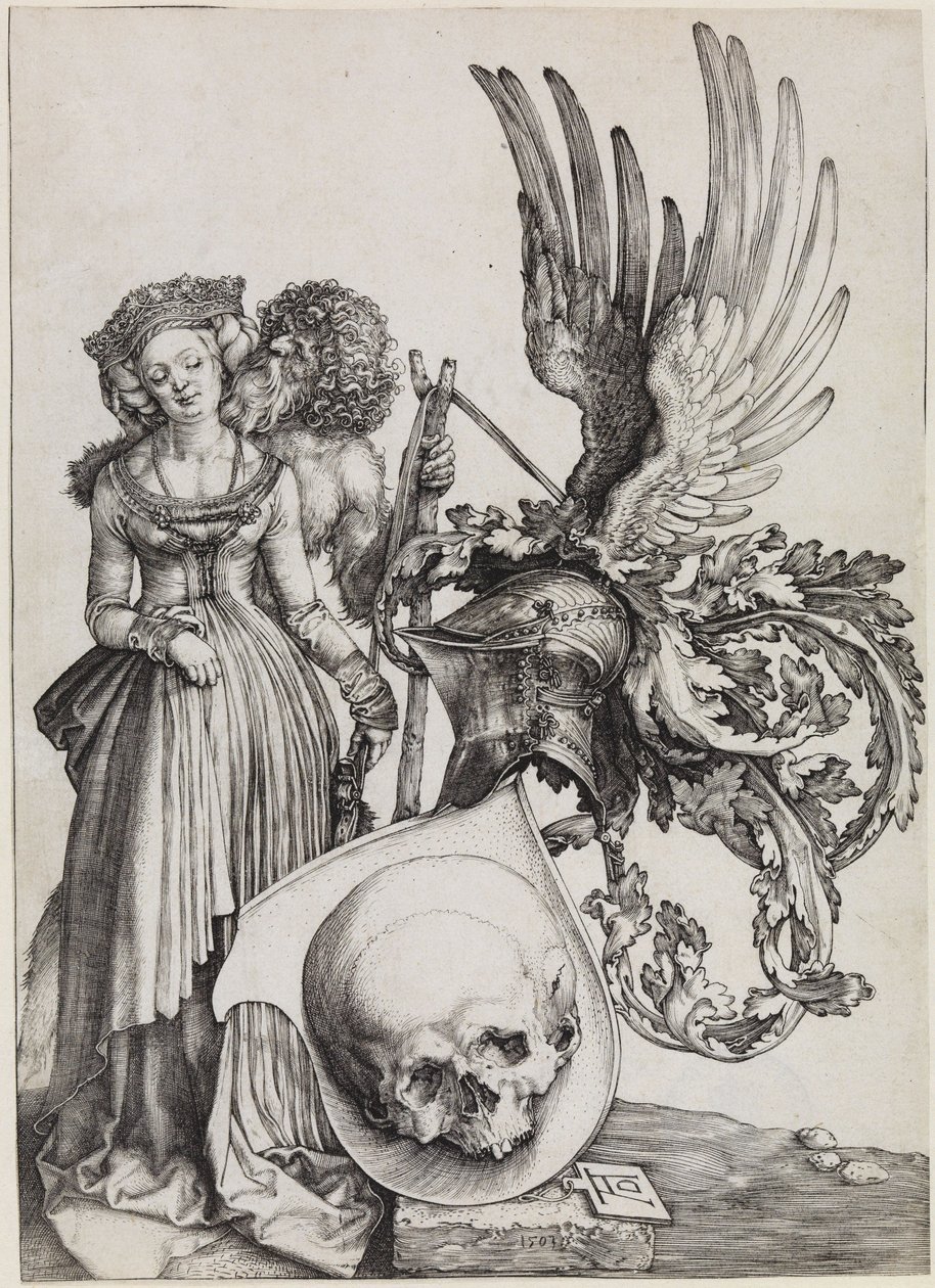 The Coat of Arms with the Skull by Albrecht Dürer