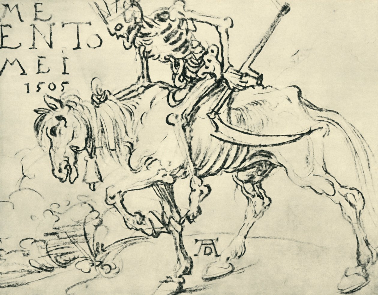 Death riding, 1505, 1943 by Albrecht Dürer