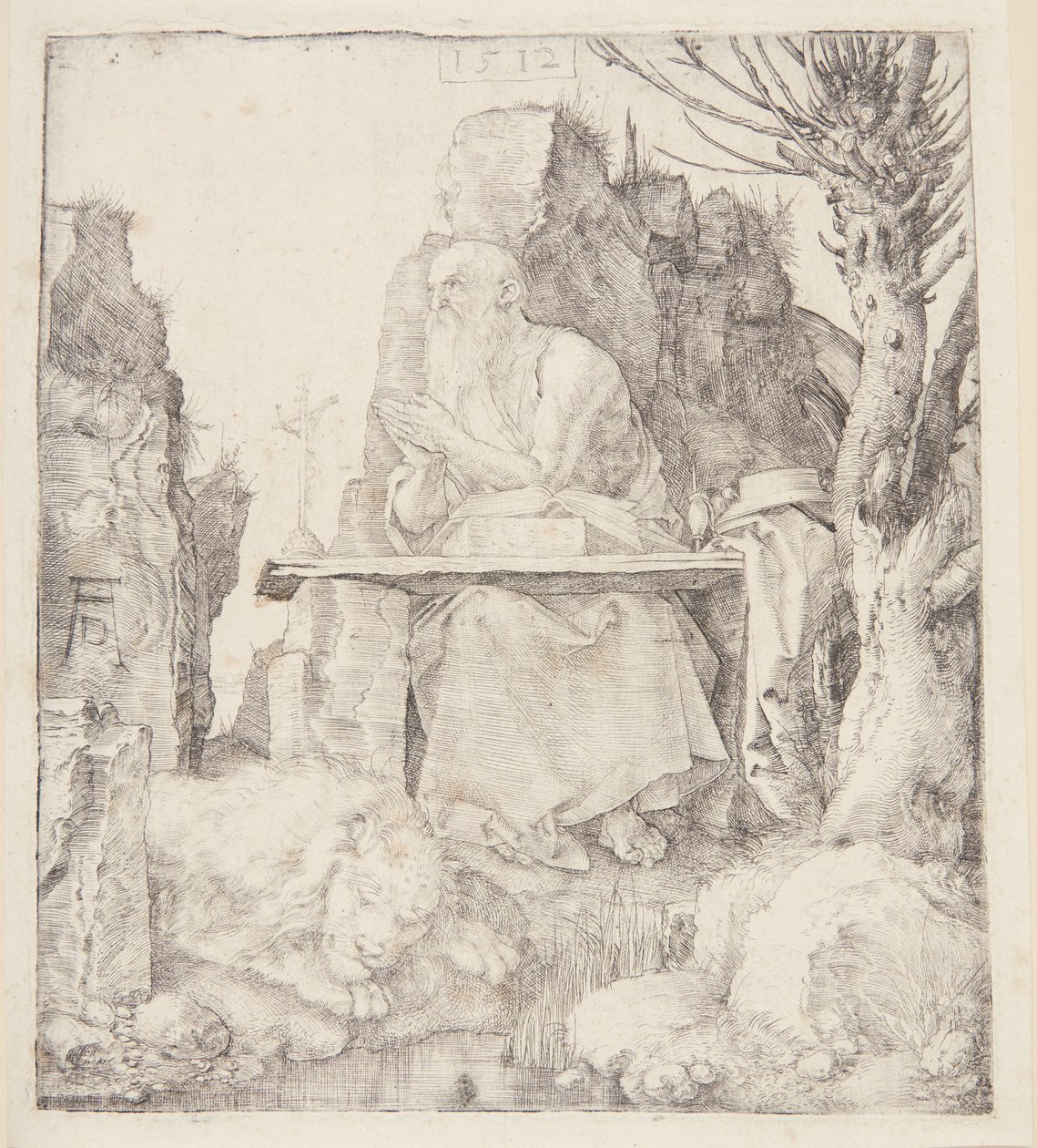 St. Jerome by a Pollarded Willow by Albrecht Dürer