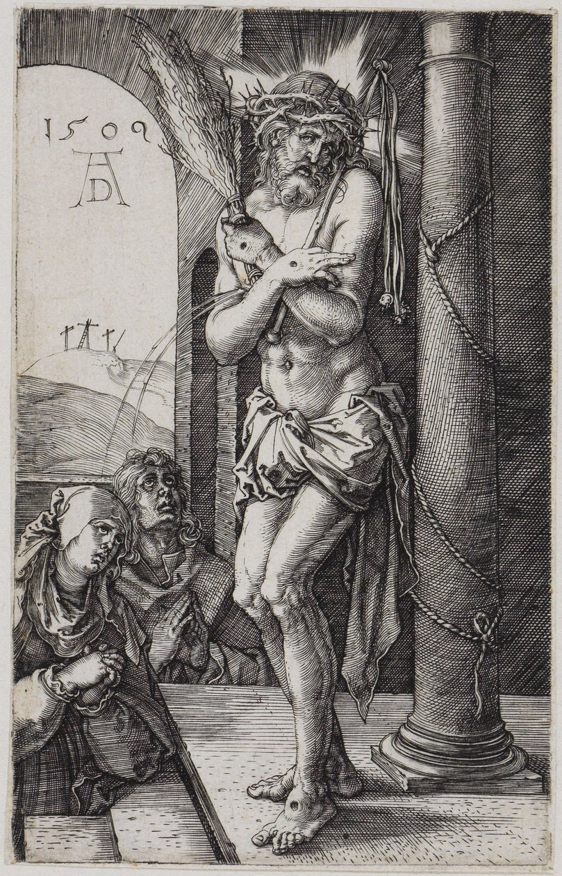 The Man of Sorrows Before Mary and John by Albrecht Dürer