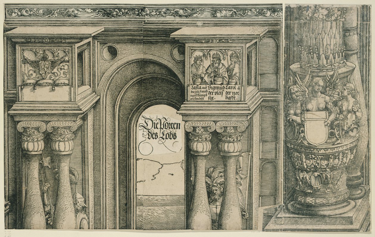 The Triumphal Arch of Emperor Maximilian I: The Arch of the Left Portal by Albrecht Dürer
