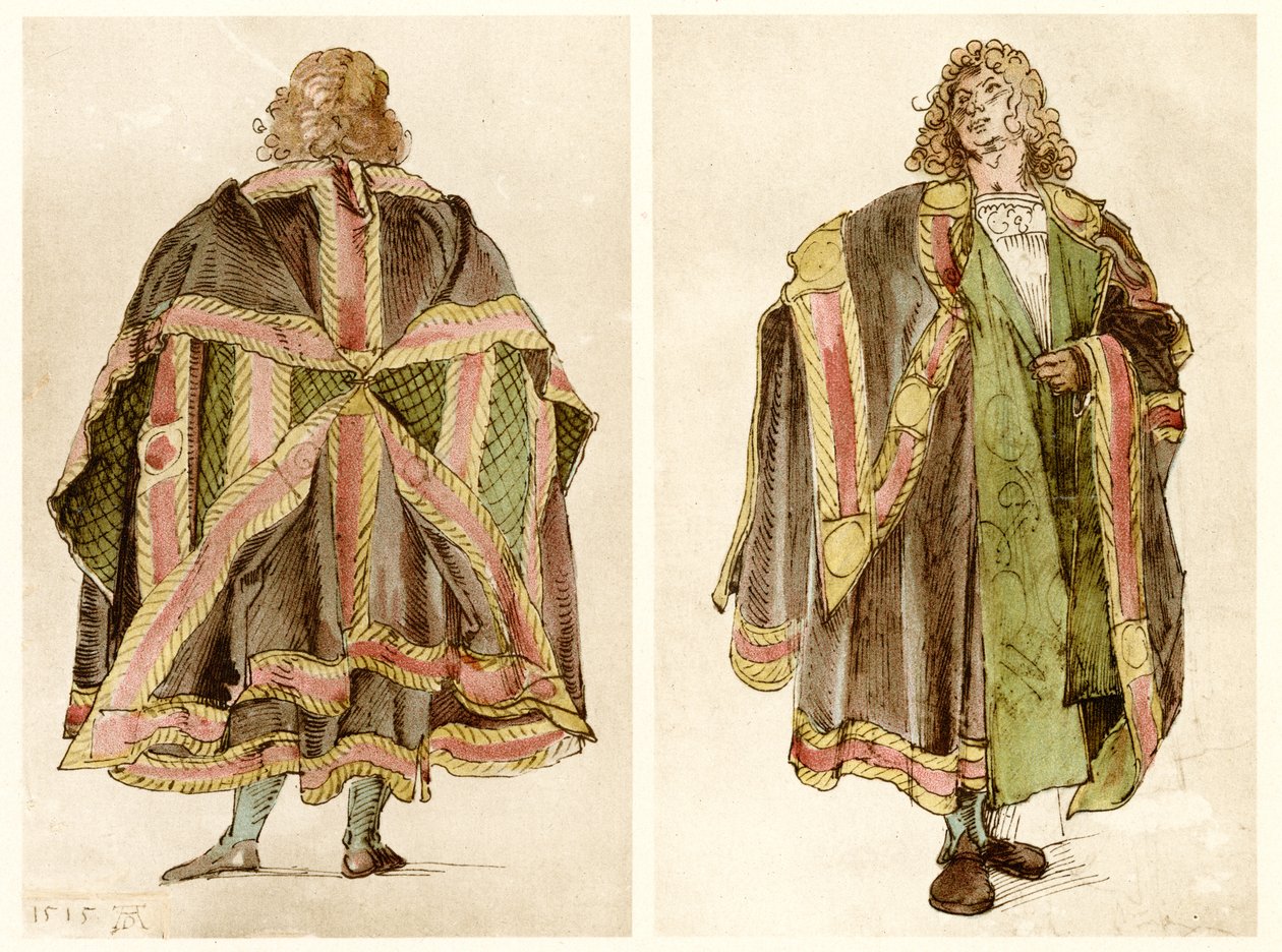Designs of Imperial Court Costumes by Albrecht Dürer