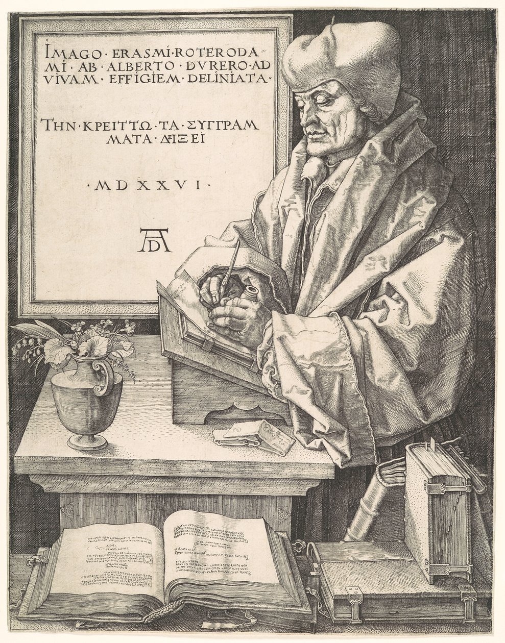 Erasmus of Rotterdam by Albrecht Dürer