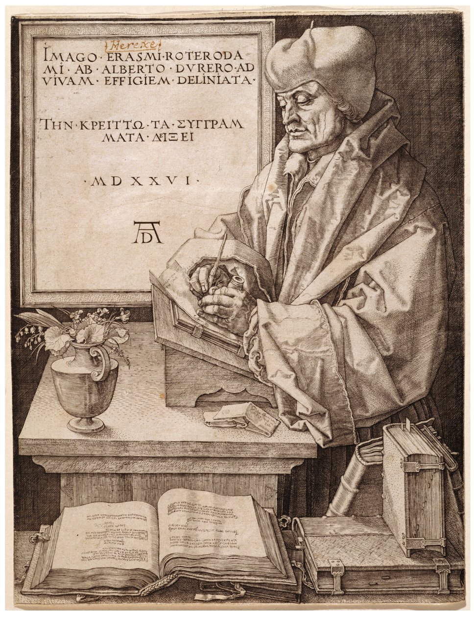 Erasmus of Rotterdam by Albrecht Dürer