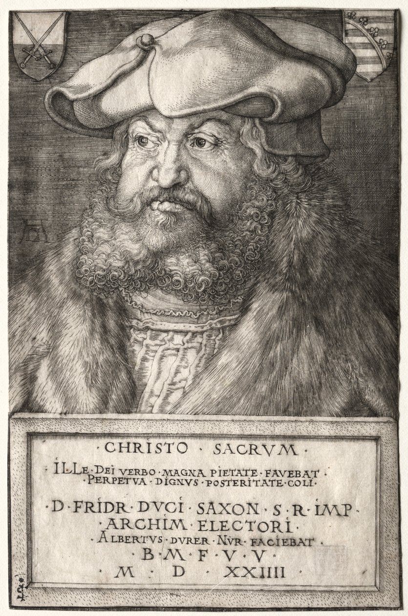 Frederick the Wise, Elector of Saxony, 1524 by Albrecht Dürer