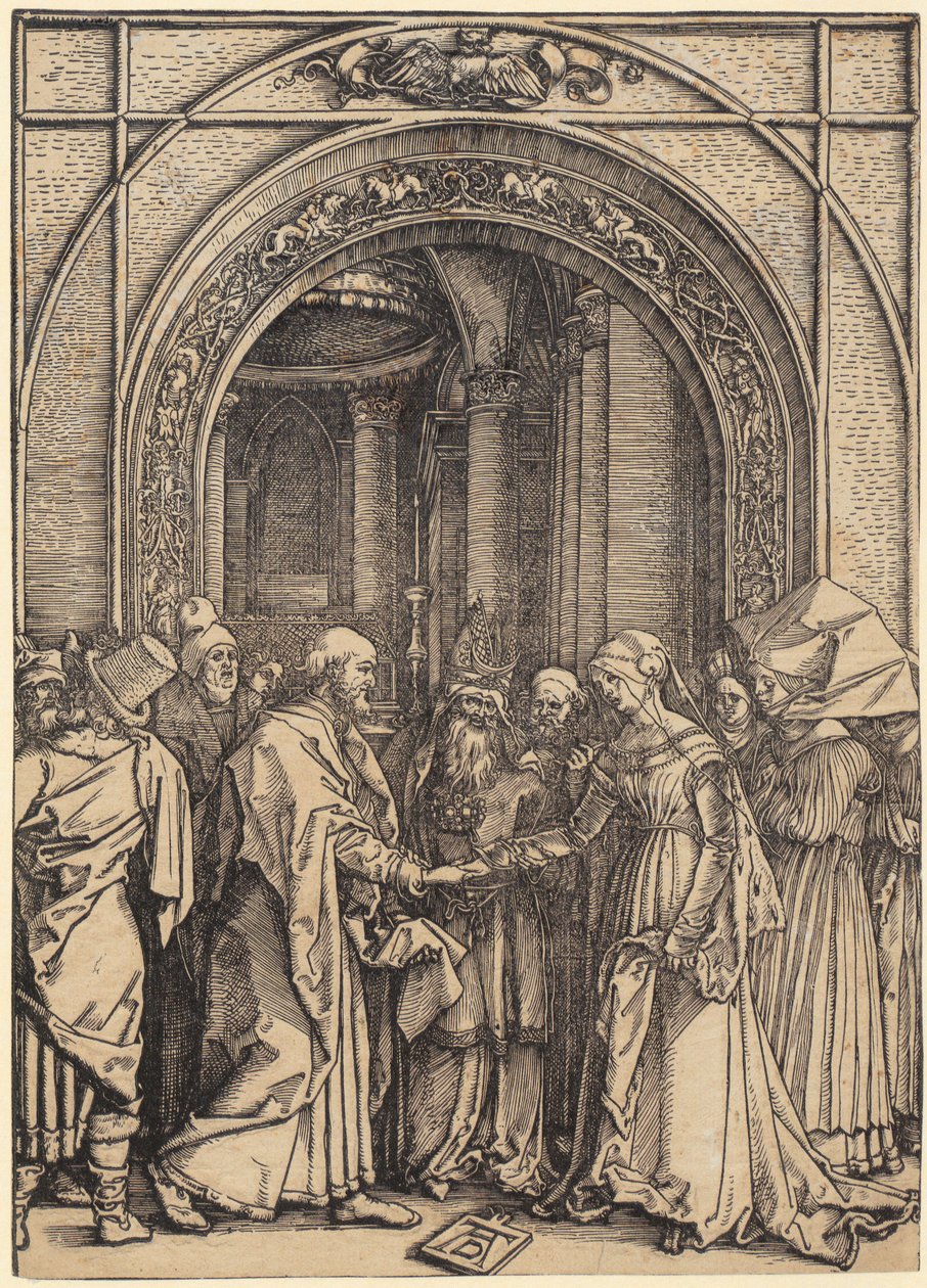Birth of Mary, Sheet 5 of the Series "The Life of Mary" by Albrecht Dürer