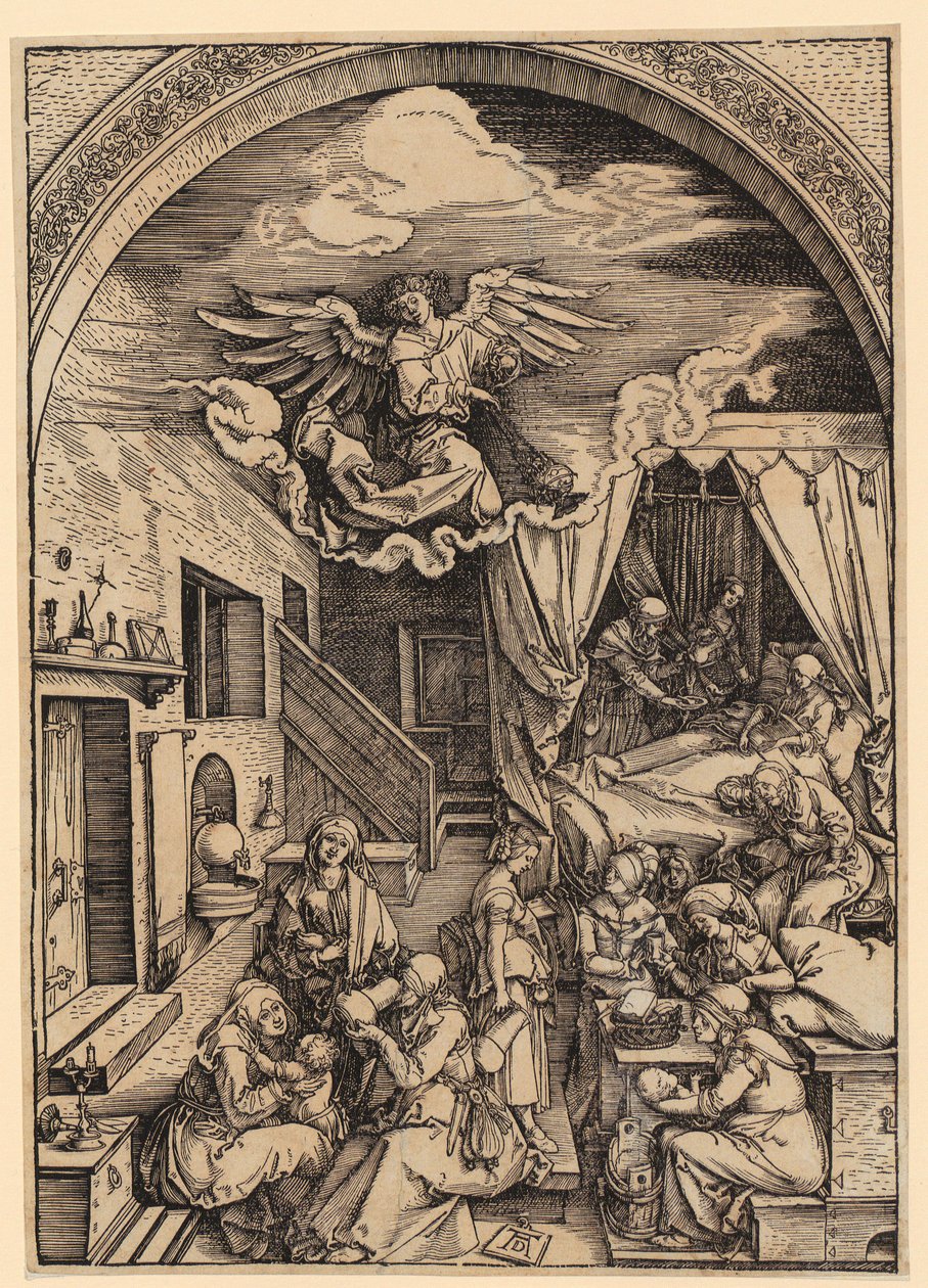 Birth of Mary, Plate 5 from the Series 