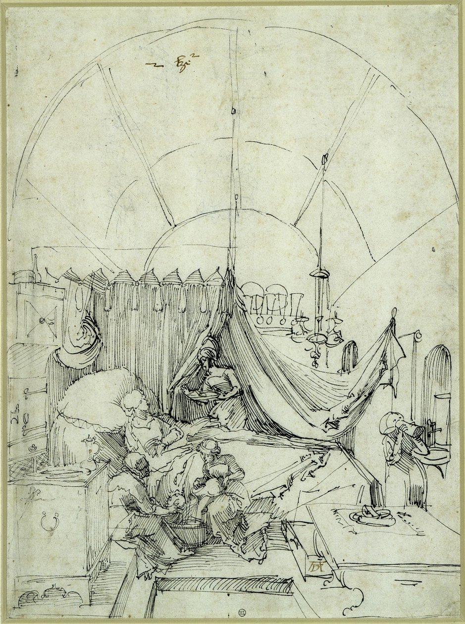 The Birth of Mary by Albrecht Dürer
