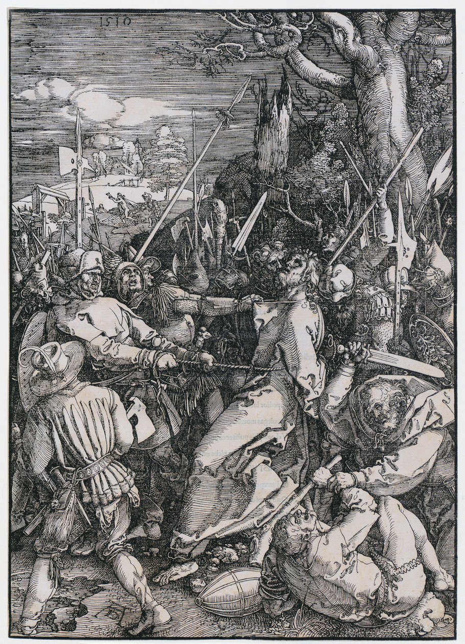 Capture of Christ, Plate 4 from the series "The Great Passion" by Albrecht Dürer