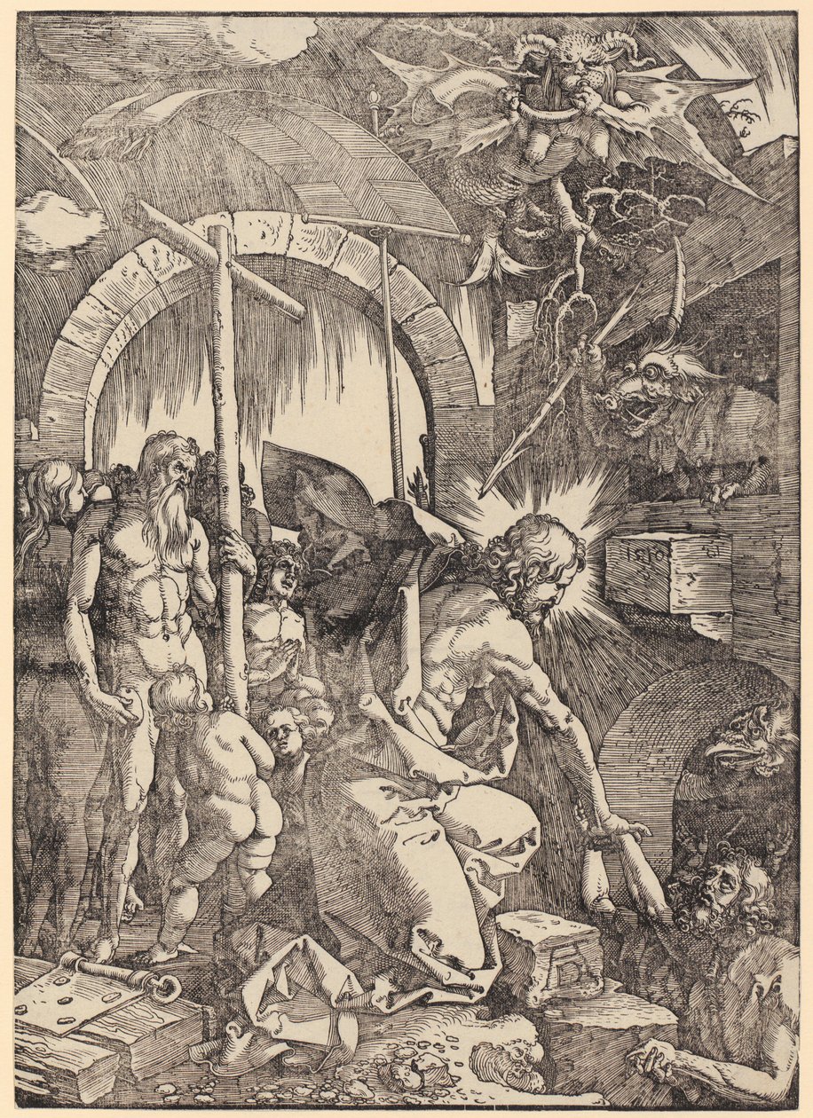 Scourging of Christ, Plate 5 of the Series "The Great Passion" by Albrecht Dürer