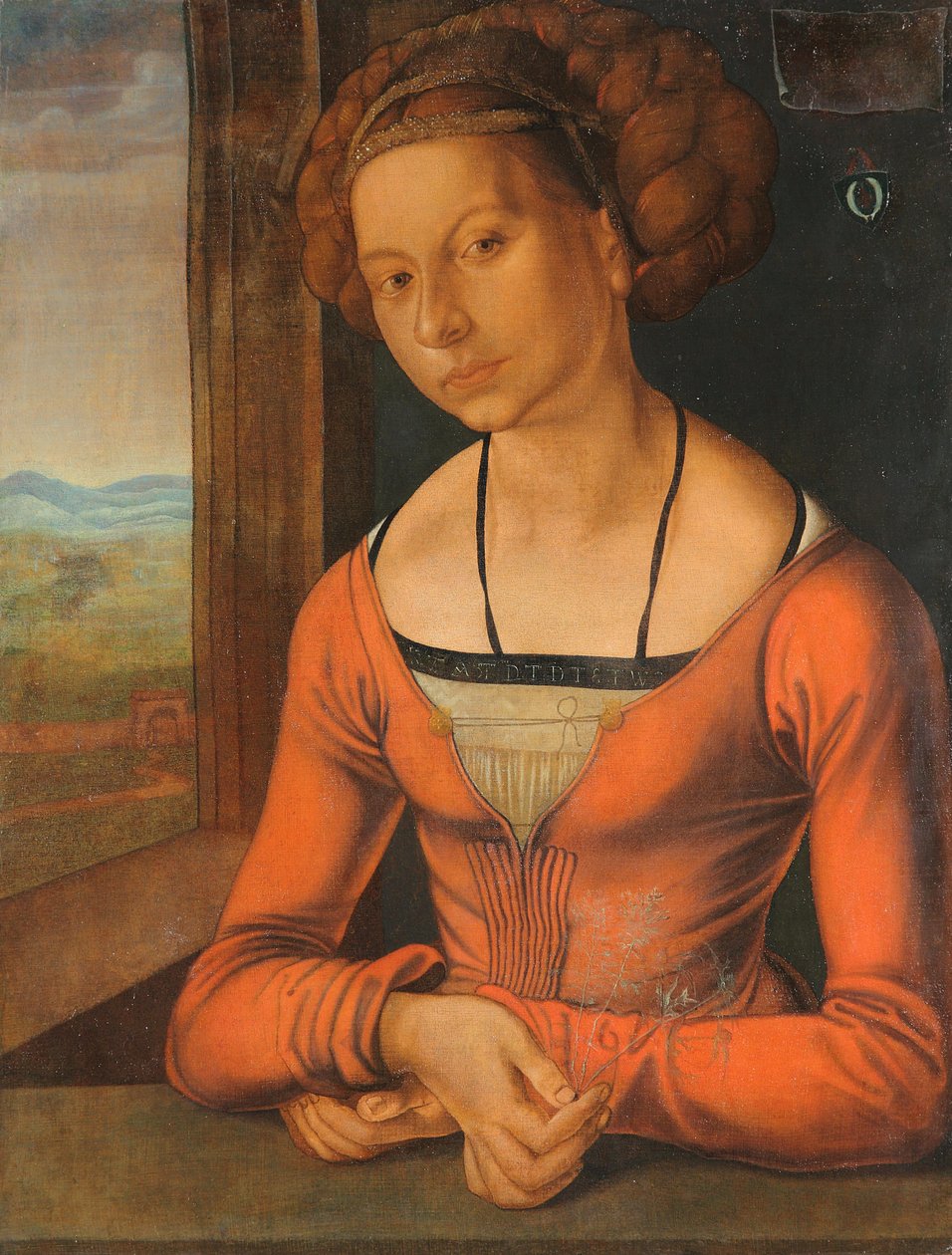 Portrait of a Young Woman with Braided Hair by Albrecht Dürer