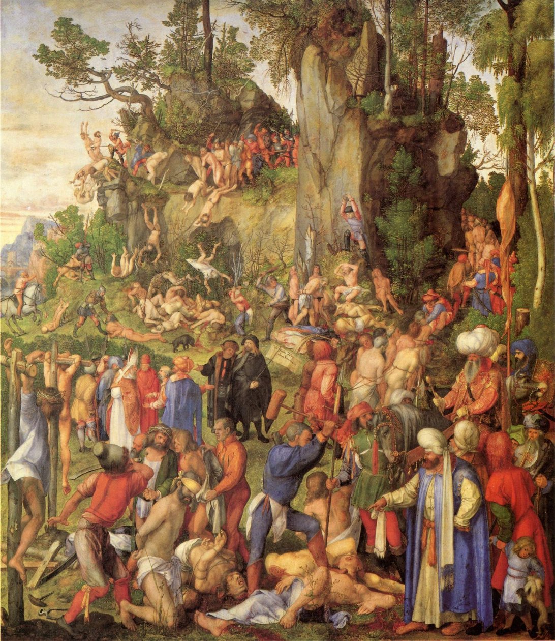 Martyrdom of the Ten Thousand by Albrecht Dürer