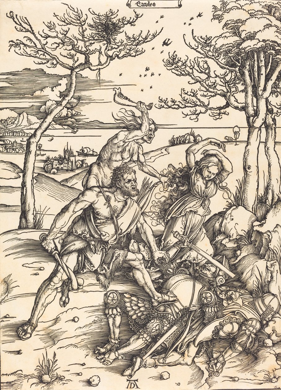 Hercules Conquering Cacus, c. 1496 by Albrecht Dürer