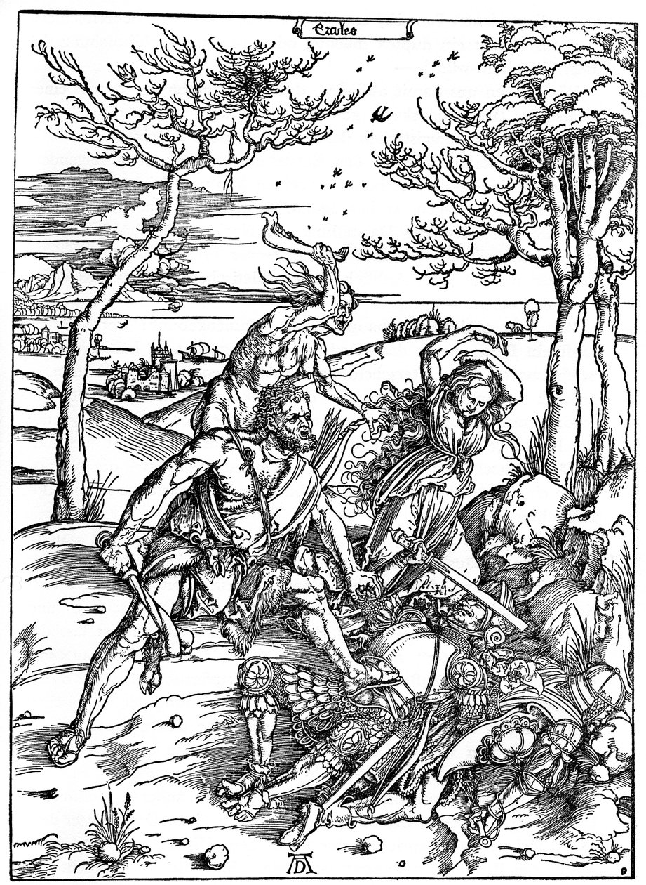 Hercules Killing the Molionides, c1496-1498, 1936 by Albrecht Dürer