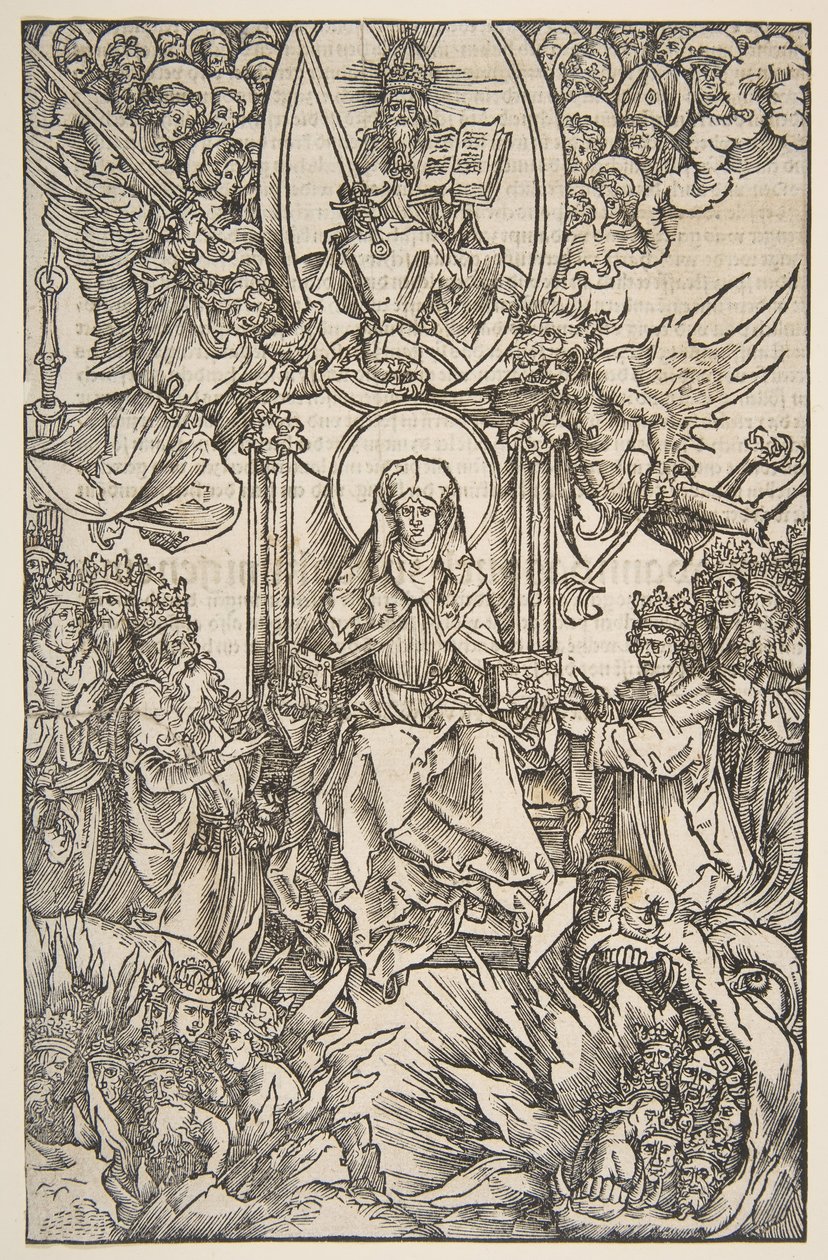 Illustration from Revelations Sancte Birgitte, Koberger Nuremberg 1502 German Text by Albrecht Dürer