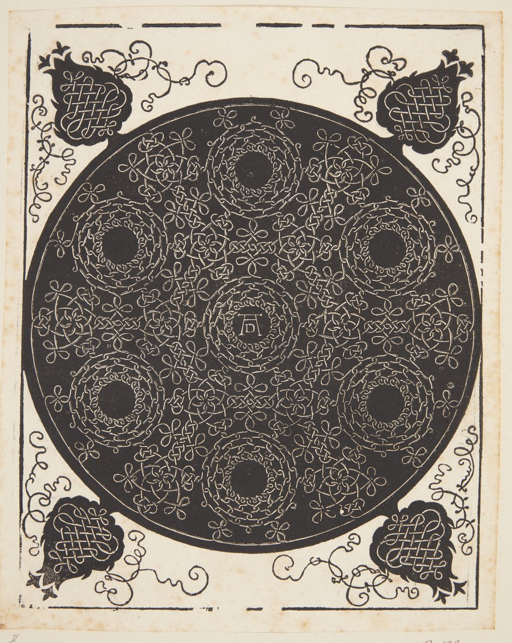 Interlaced Cord Pattern with Seven Wreaths by Albrecht Dürer