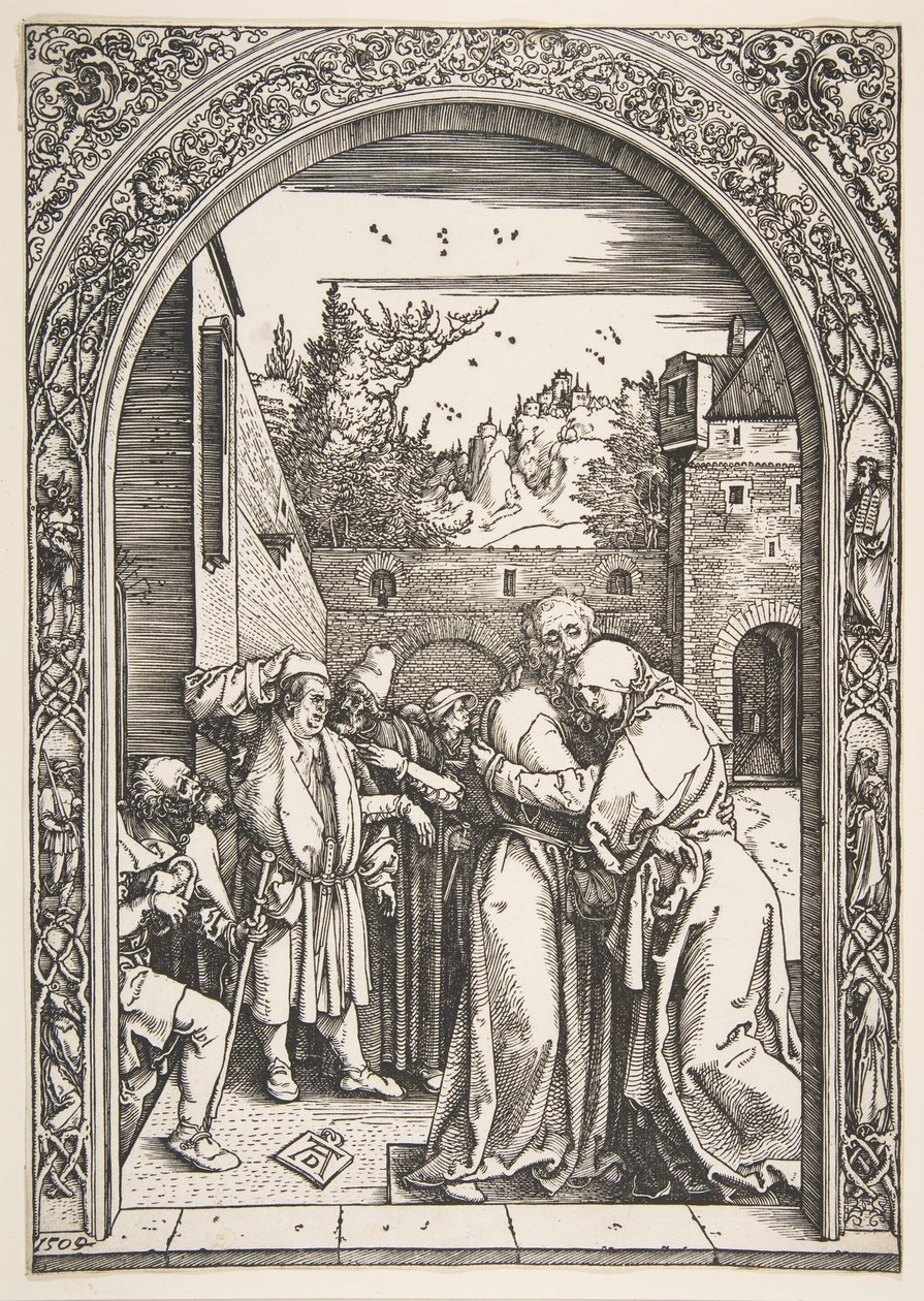 Joachim and Anna at the Golden Gate, from The Life of the Virgin by Albrecht Dürer