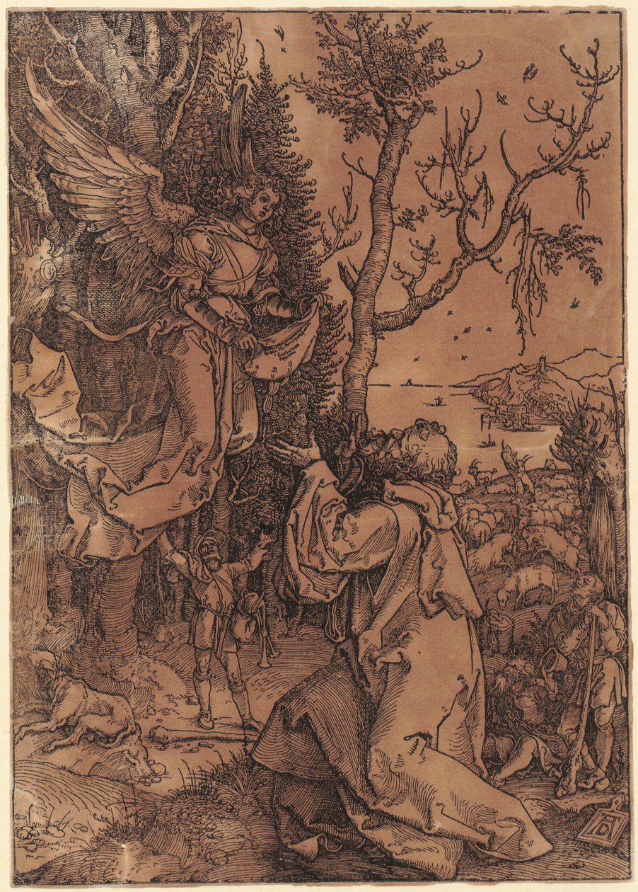 Joachim in the Field, Sheet 3 of the Series "The Life of Mary" by Albrecht Dürer
