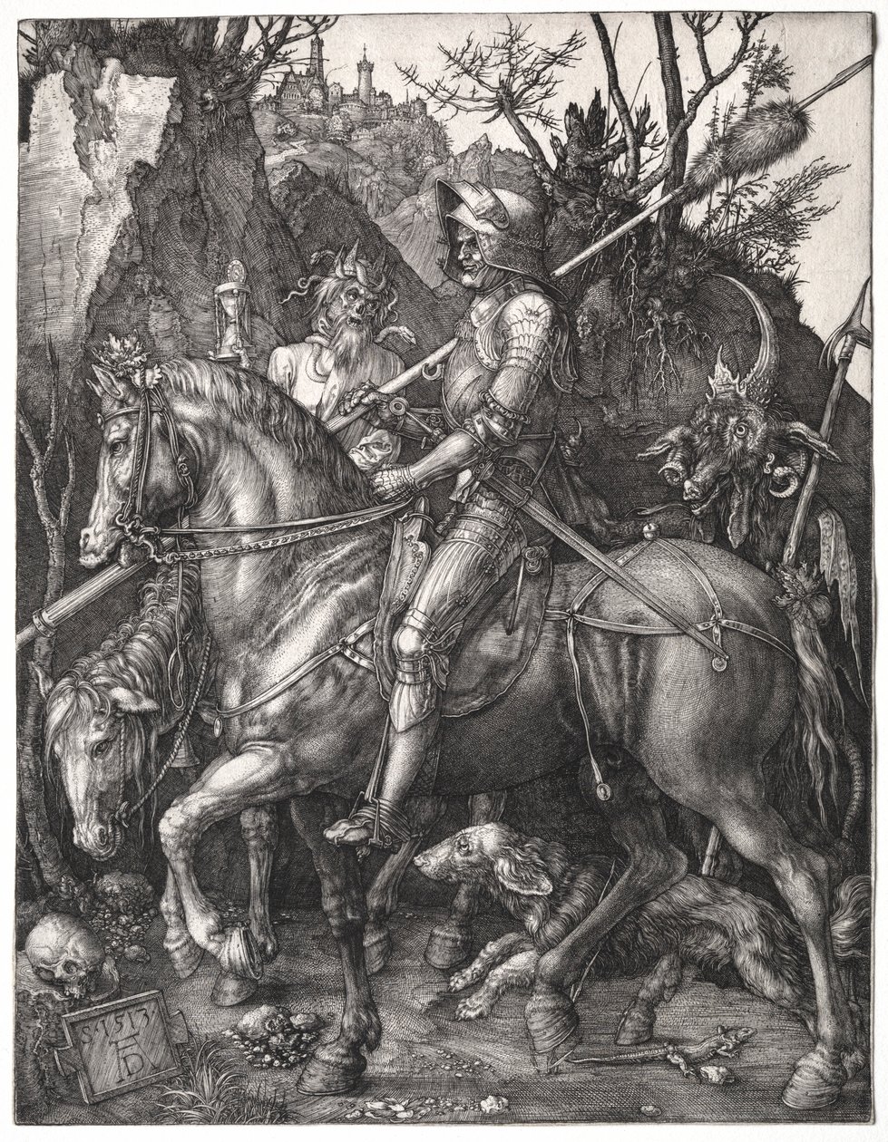 Knight, Death, and the Devil, 1513 by Albrecht Dürer