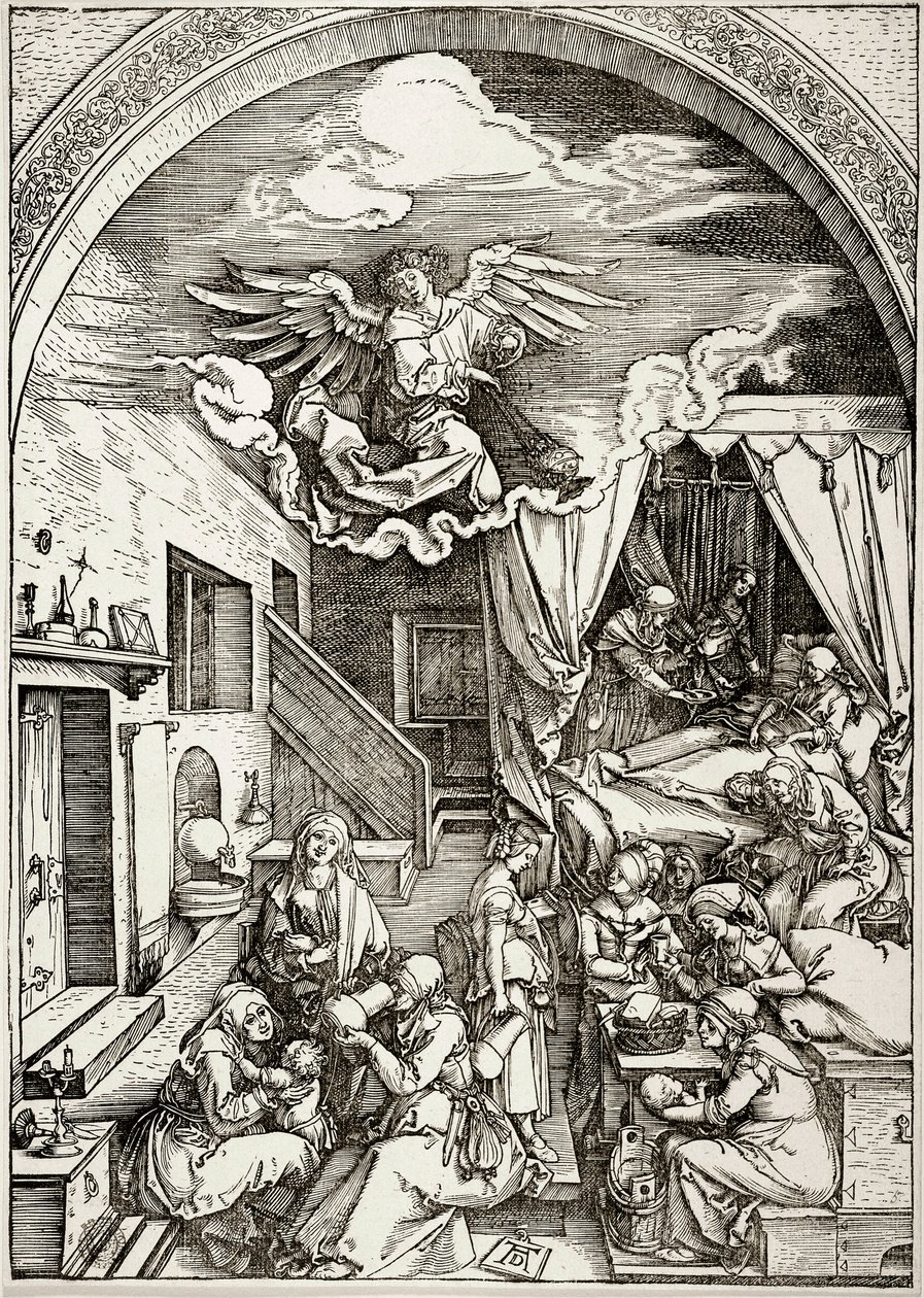 The Life of the Virgin: The Birth of the Virgin (Bartsch 80) by Albrecht Dürer