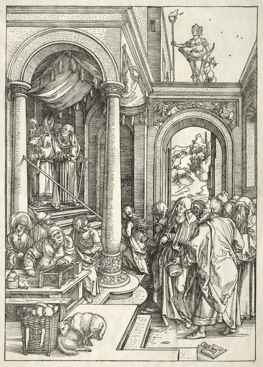 Life of the Virgin: Presentation of the Young Virgin in the Temple by Albrecht Dürer