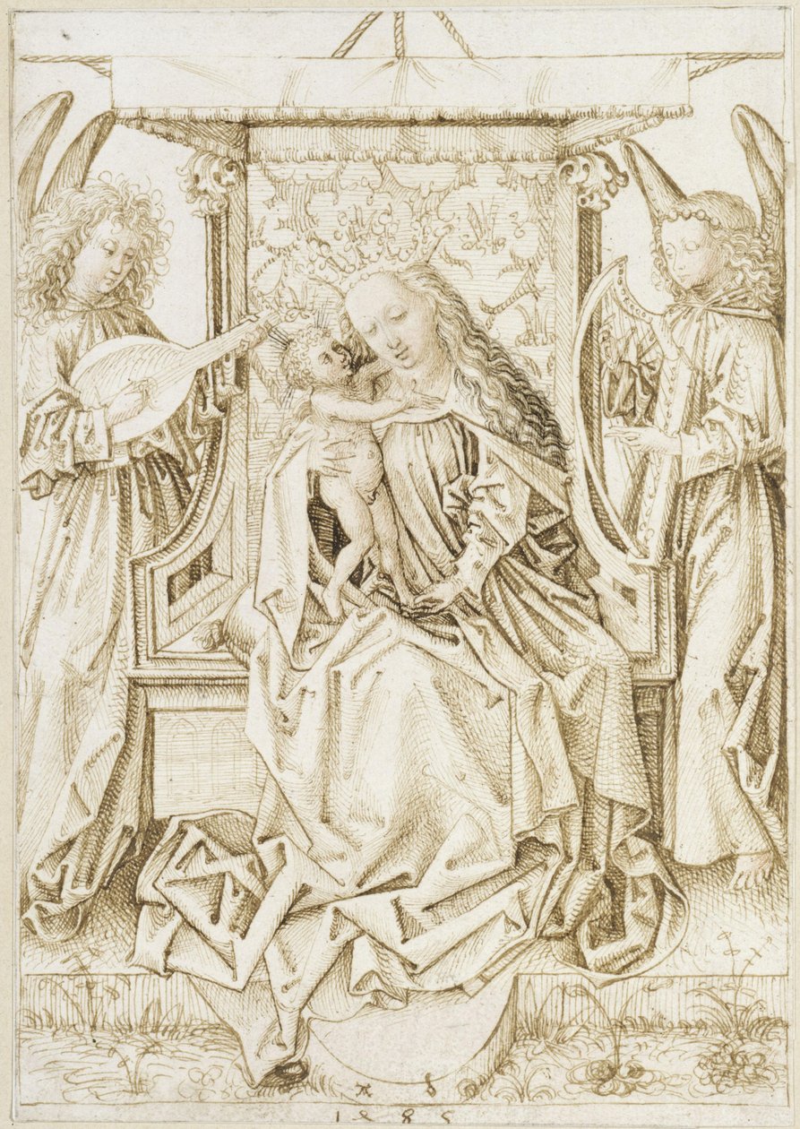Madonna with Musical Angels by Albrecht Dürer