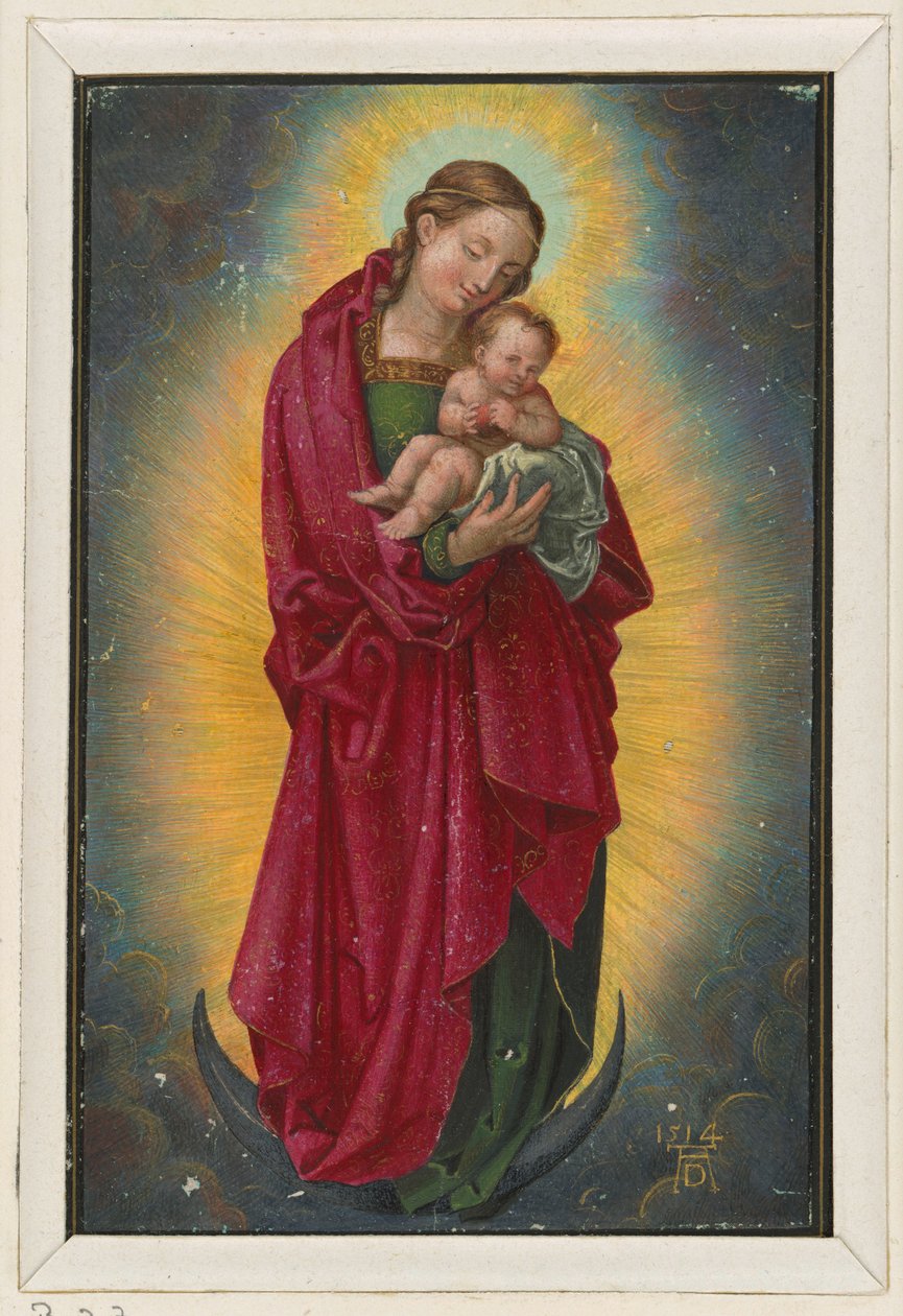 Mary Diadem and Child on the Crescent Moon by Albrecht Dürer