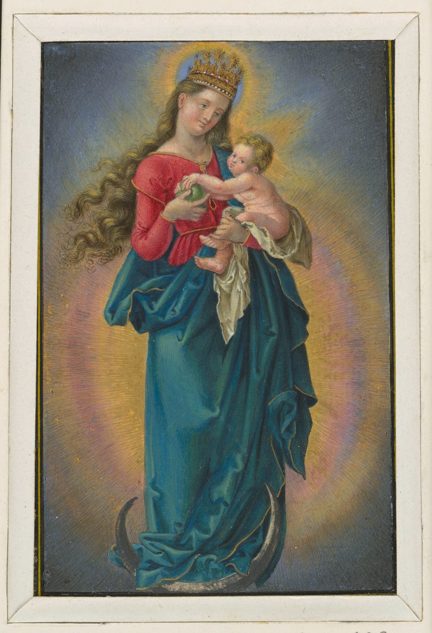 Mary on the Crescent Moon with Star Crown by Albrecht Dürer