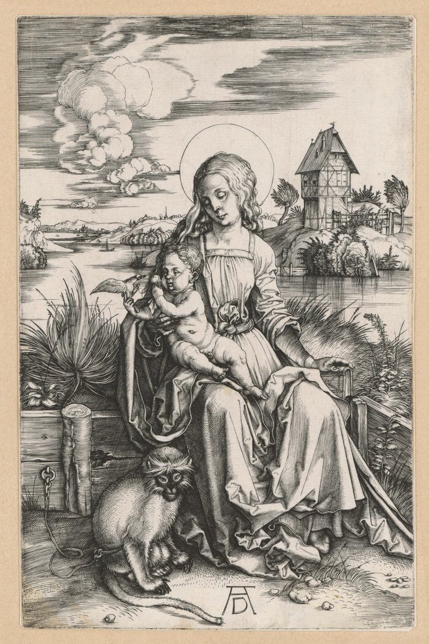 Mary with the Child and the Monkey by Albrecht Dürer