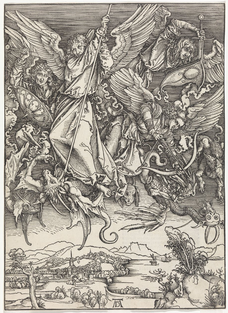 Michael Fighting the Dragon (The Apocalypse) by Albrecht Dürer