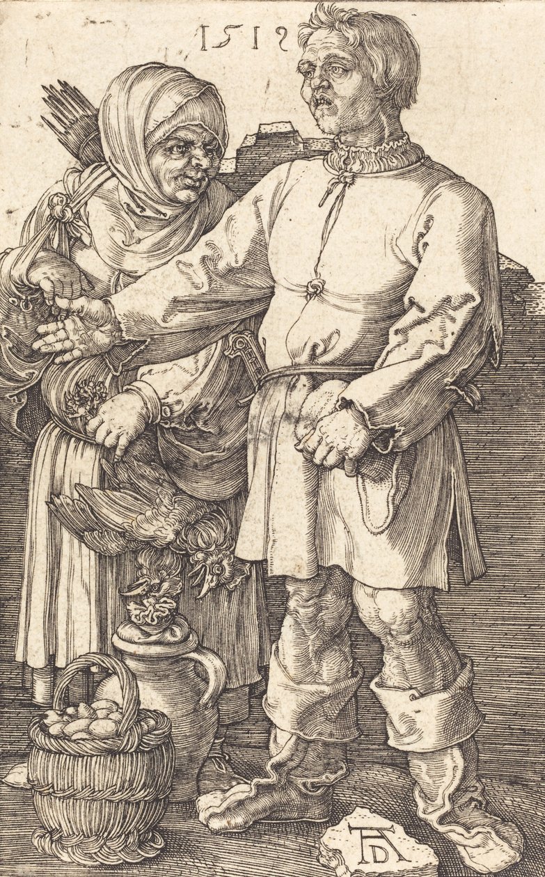 Peasant Couple at Market, 1519 by Albrecht Dürer