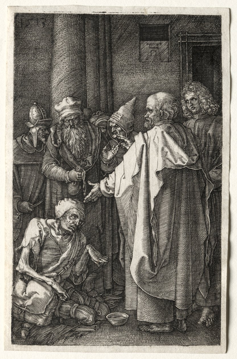 Peter and John Healing the Cripple at the Gate of the Temple, 1512 by Albrecht Dürer