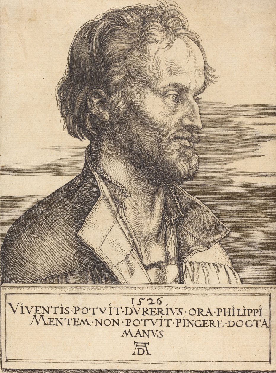 Philip Melanchthon, 1526 by Albrecht Dürer