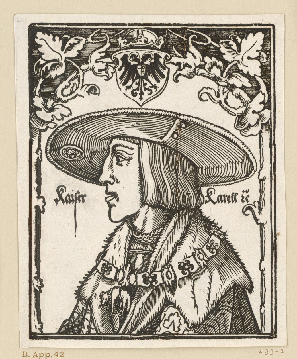 Portrait of Charles V by Albrecht Dürer