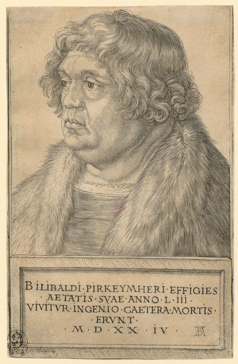 Portrait of Willibald Pirckheimer by Albrecht Dürer