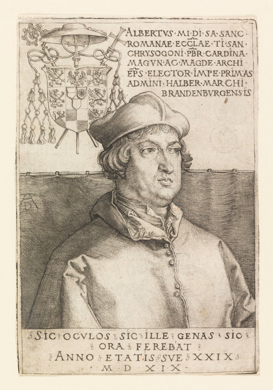 Portrait of Albert of Mainz by Albrecht Dürer