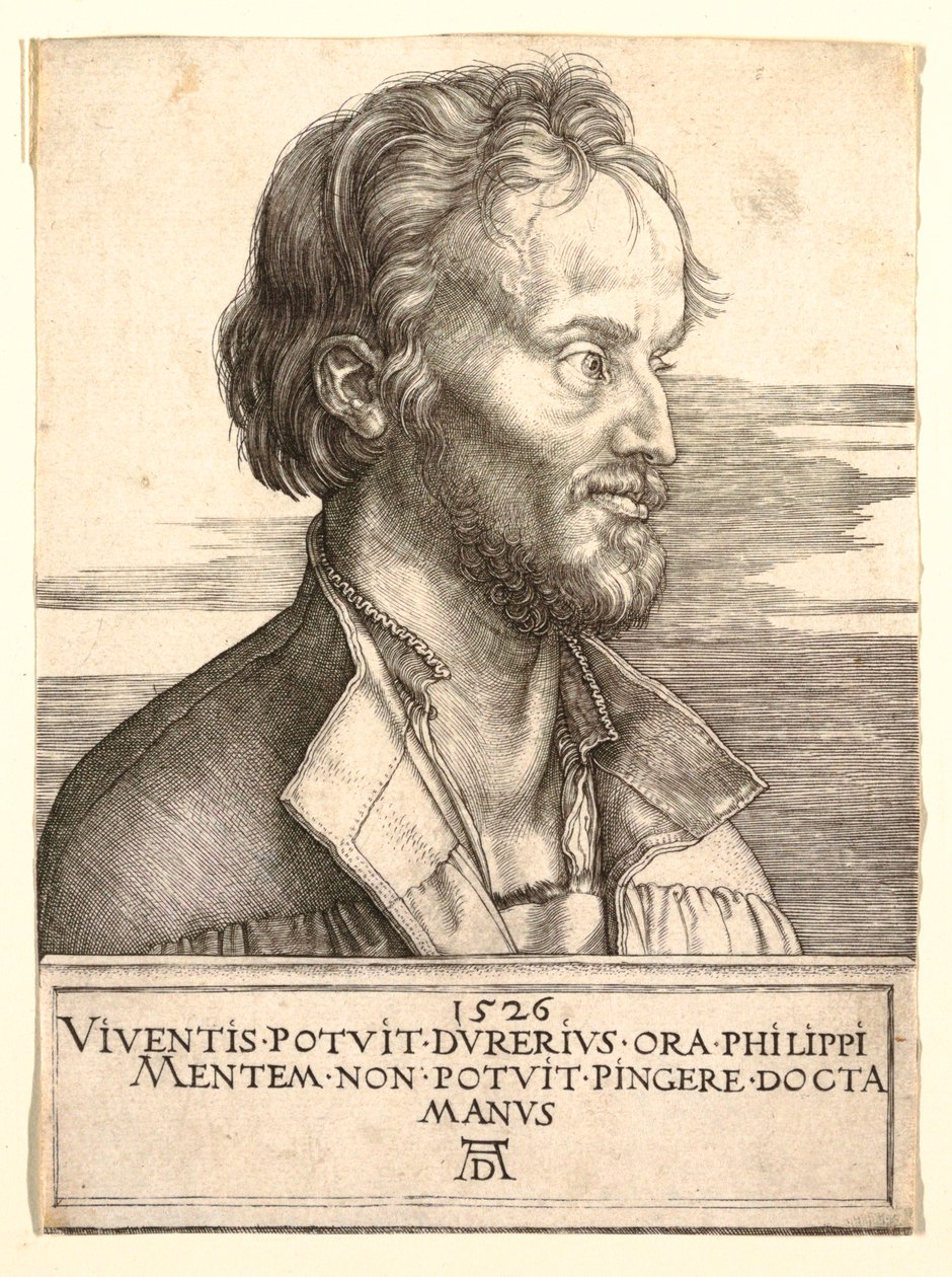 Portrait of Philip Melancthon by Albrecht Dürer