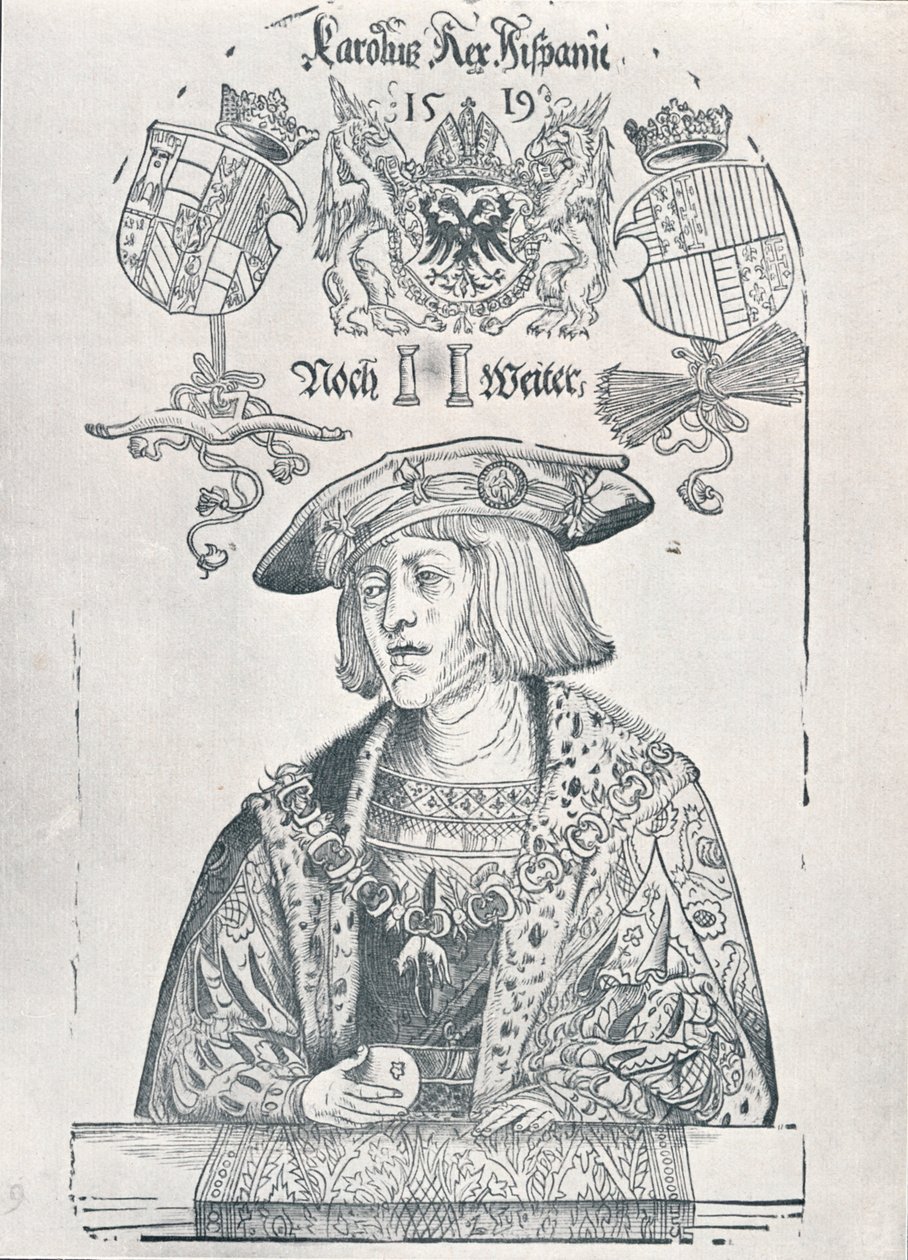 Portrait of the Emperor Charles V by Albrecht Dürer
